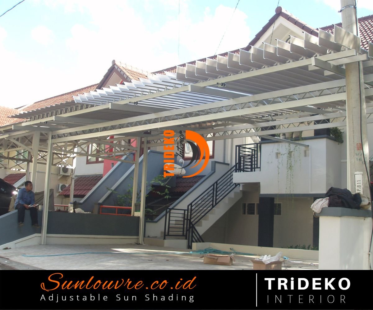 Atap carport Lovera buka tutup