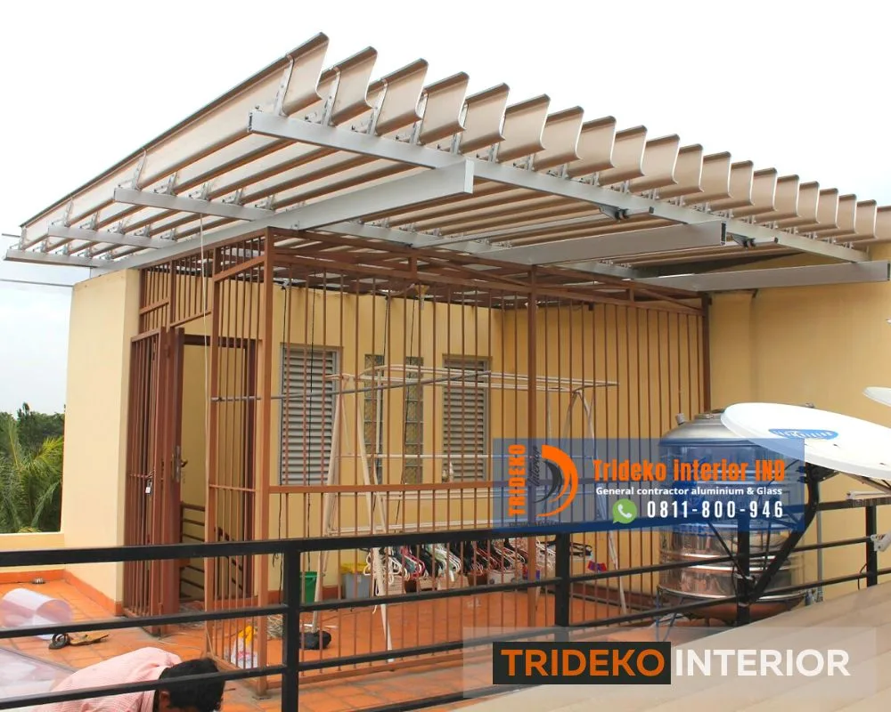 Atap Jemuran dengan Sistem Buka Tutup
