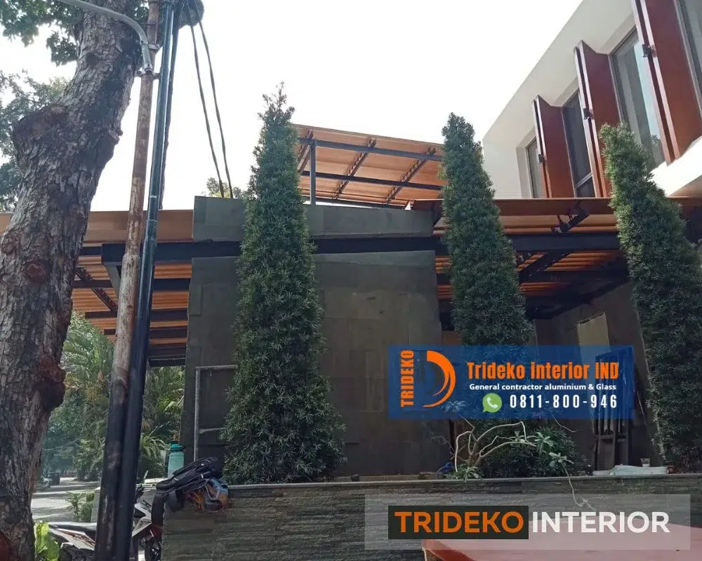 atap taman sistem buka tutup