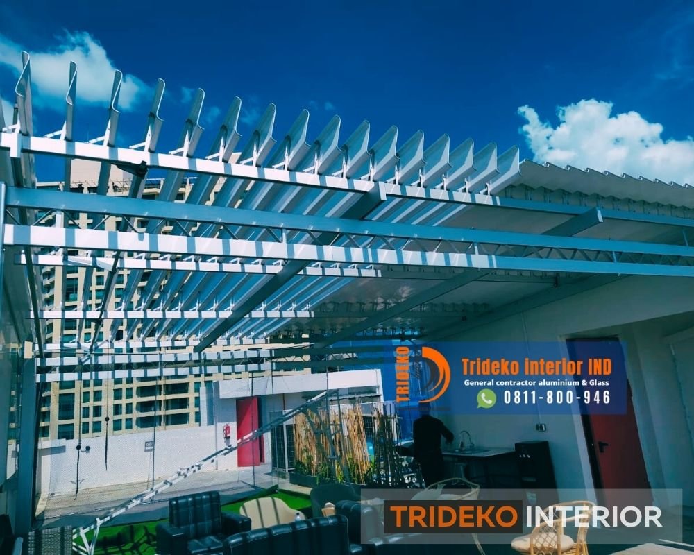 Atap Cafe Buka Tutup Sistem Manual & Otomatis