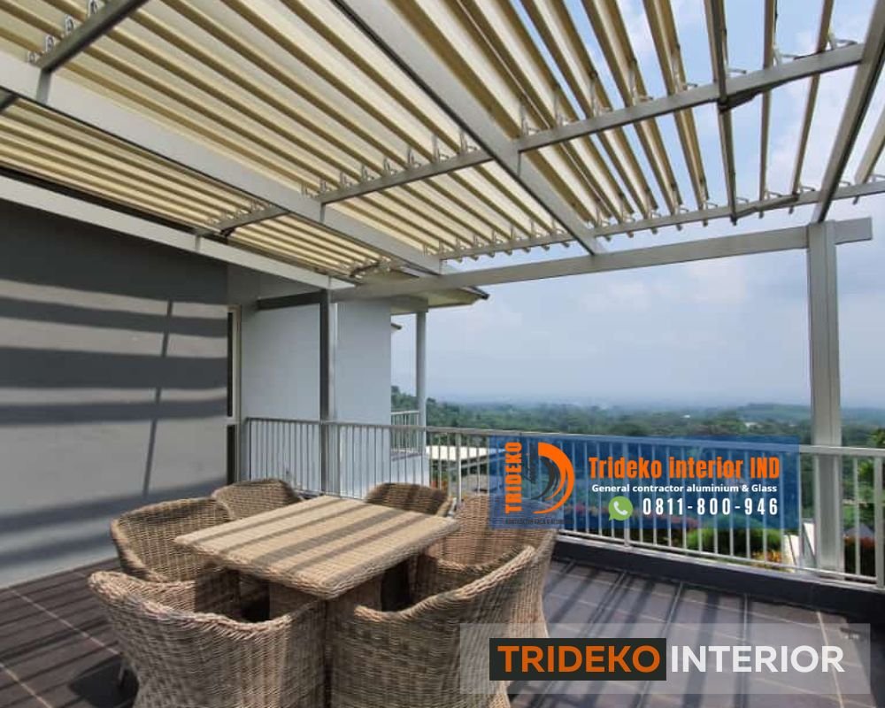 Atap Cafe Buka Tutup Sistem Manual & Otomatis